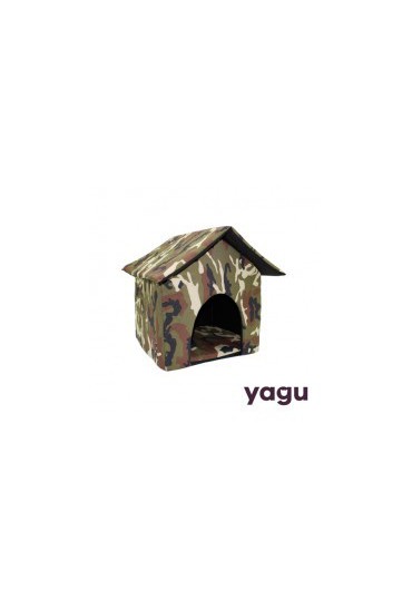 YAGU CASA PARA PERROS CAMUFLAJE TALLA 1