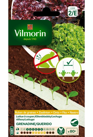 VILMORIN 2 CINTAS LECHUGAS QUERIDO/GRENADINE 2X2M