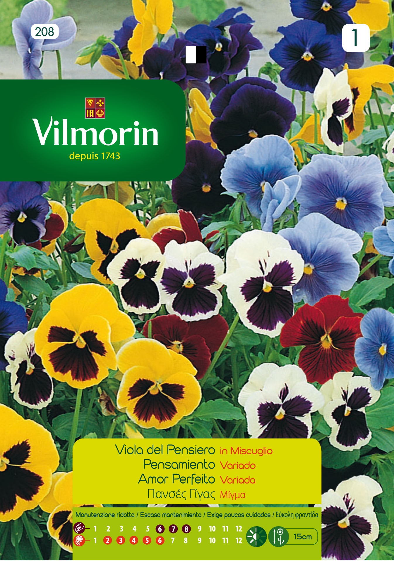 Semillas flores VILMORIN SEMILLAS PENSAMIENTO VARIADA | Mundo Verde/Garden  Center
