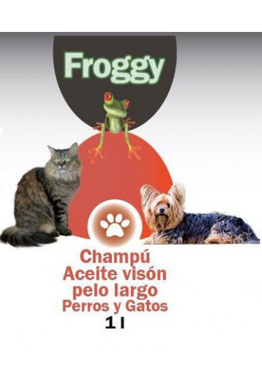 FROGGY CHAMPU ACEITE VISON PELO LARGO 1 L