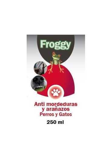 FROGGY ANTIMORDEDURAS Y ARAÑAZO PERRO-GATO 250ML