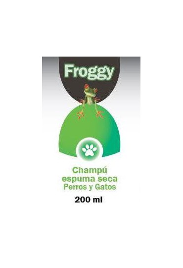 FROGGY CHAMPU ESPUMA SECA PERROS - GATOS