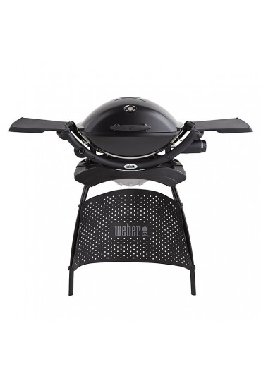 BARBACOA WEBER Q2200 BLACK C/MESA+PARRILLA CON BANDEJA COCCION