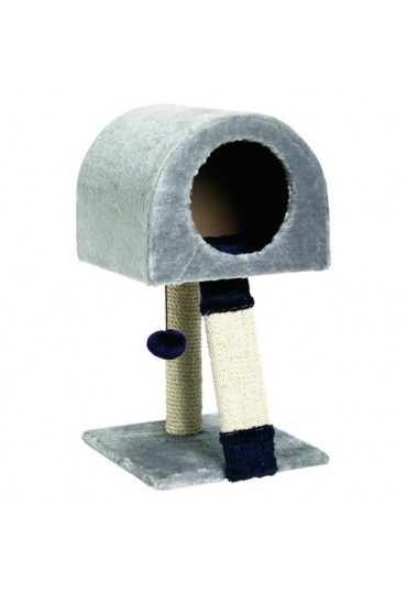 RASCADOR GATO TINY TABBY AZUL/GRIS 30X32X55 CM