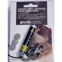 GLORIA PETS LASER 5 EN1 JUGUETE PARA MASCOTAS
