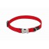 COLLAR PERRO PEQUEÑO LISO ROJO 20-32 CM