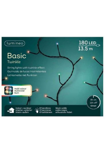 LUCES INTERMITENTES MULTICOLOR 180L 13.50 METROS LUCES INTERMITENTES MULTICOLOR 180L 13.50 METROS