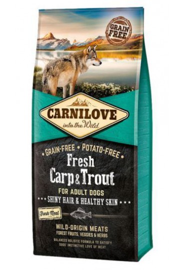 CARNILOVE FRESH CARP & TROUT 12 KG