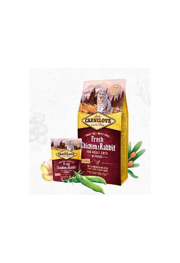 CARNILOVE FELINE ADULT FRESH POLLO Y CONEJO 6KG CARNILOVE FELINE ADULT FRESH POLLO Y CONEJO 6KG