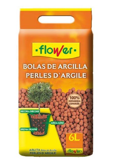 BOLAS DE ARCILLA 6 L. FLOWER