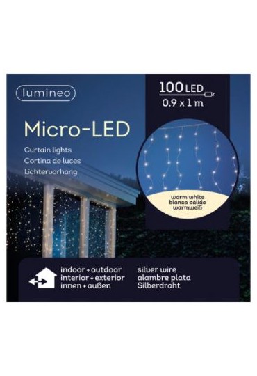 MICROLED 100 LED CORTINA DE LUCES OUTDOOR 90X100CM