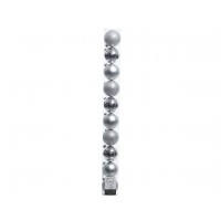 PACK 10 BOLAS PLATA 6CM 20171