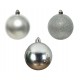 PACK 10 BOLAS PLATA 6CM 20171