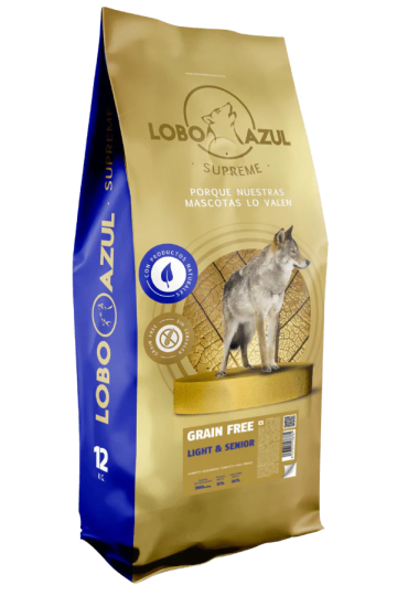 Lobo Azul Grain Free Light & Senior 12 Kg.