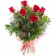 Ramo De 6 Rosas Rojas Naturales