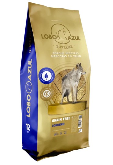 Lobo Azul Grain Free Cordero 12Kg