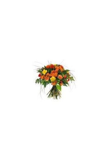 Ramo de flores mediano colores naranjas