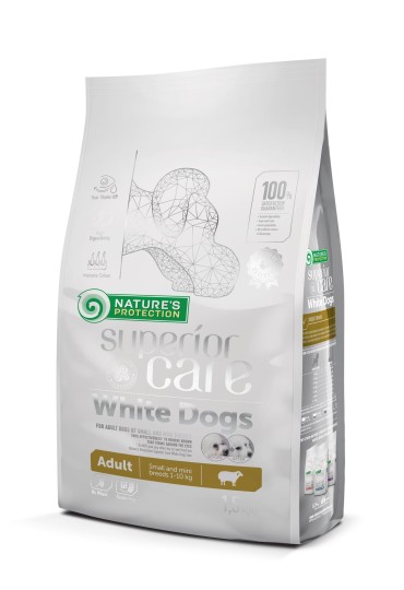 NATURES PROTECTION WHITE DOG ADULT SMALL CORDERO