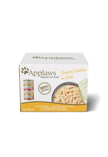 Applaws Cat Lata Pollo Multipack 12X70gr