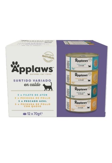 Applaws Cat Lata Selec. Suprema Multipack 12X70gr