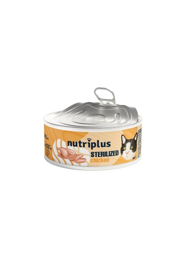 Nutriplus Gato Comida Humeda Esteril. Pollo 85Gr