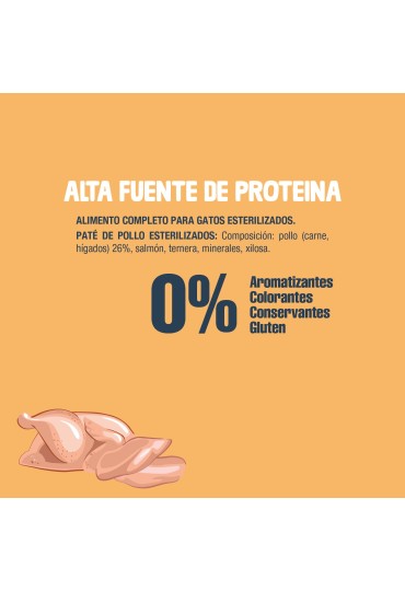 Nutriplus Gato Comida Humeda Esteril. Pollo 85Gr