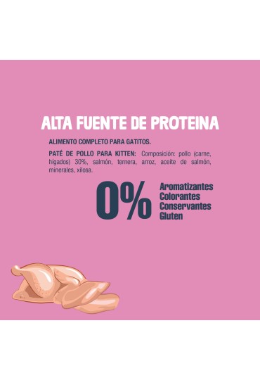 Nutriplus Gatos Comida Humeda Kitten Pollo 85Gr