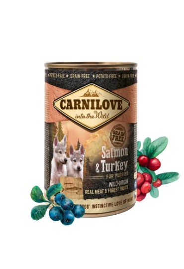 Carnilove Canine Puppy Salmon & Pavo 400 Gr