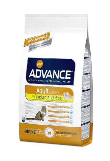 ADVANCE CAT ADULT POLLO Y ARROZ