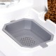 Dispensacor De Comida Para Mascotas 2  En 1 Gris