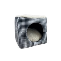 Cubo Vichy Negro T-U 33X33x33cm
