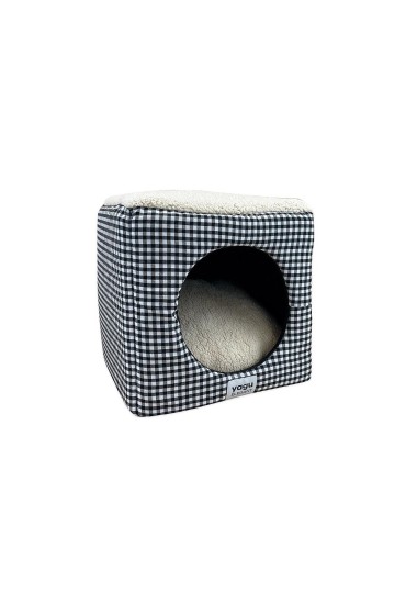Cubo Vichy Negro T-U 33X33x33cm