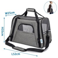 BOLSA DE VIAJE PARA MASCOTAS GRIS