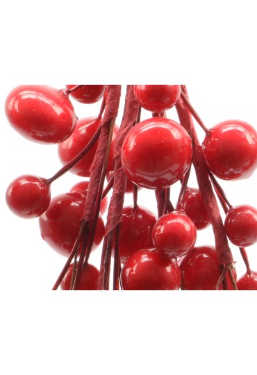 Racimo Bolitas Rojas 15 Cms