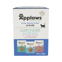 Applaws Cat Sobre Caldo Pescado Multipack 12X70