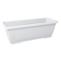 JARDINERA DE PLASTICO PRIMAVERA BLANCA