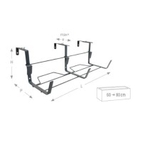 Soporte Jardinera Extensible Grande Antracita
