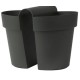 Be-Up Maceta Con Reserva 25Cm Antracita