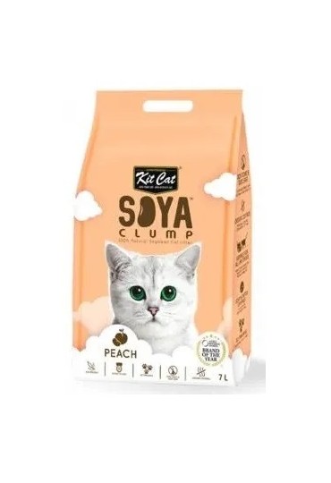 Kit Cat Arena Eco Soja Clump Melocoton 7L