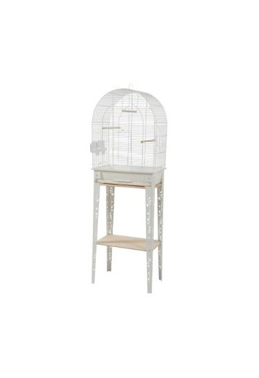 Jaula Con Mueble Chic Patio M Blanca
