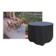 Funda Mesa Circular  163X89cm Negro