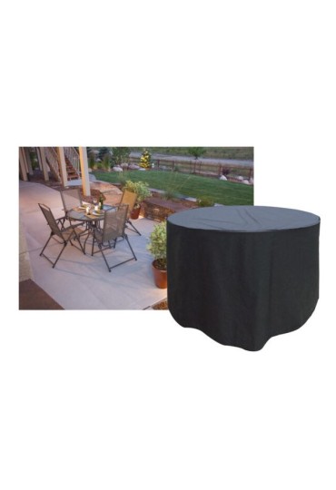 Funda Mesa Circular  163X89cm Negro