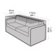 Funda Sofa 2-3 Plazas 173X87x69cm Negro