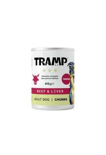Tramp 3ª Perro Pedazos Ternera Higado 415Gr