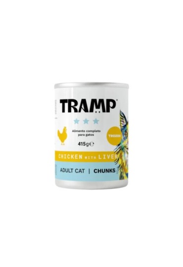 Tramp 3ª Cat Pedazos Pollo Higado 415Gr