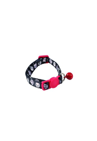 Zany Cat  Eco Collar Gato Negro Rojo