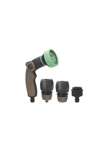 Kit De Pistola De Riego Multichorro 8 Jet Easy 1/2