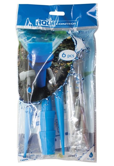 Pack 6 Cono Riego Regulables Para Botella