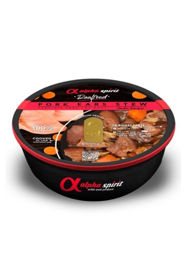 Alpha Spirit Canine Realfood Estofado Oreja 280Gr