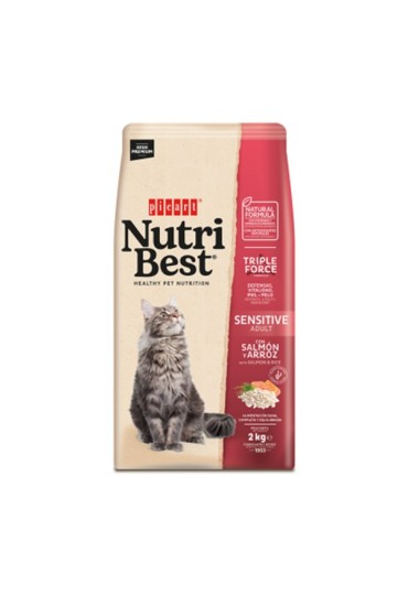 Nutribest Cat Adult Sensitive Salmon Arroz 2Kg